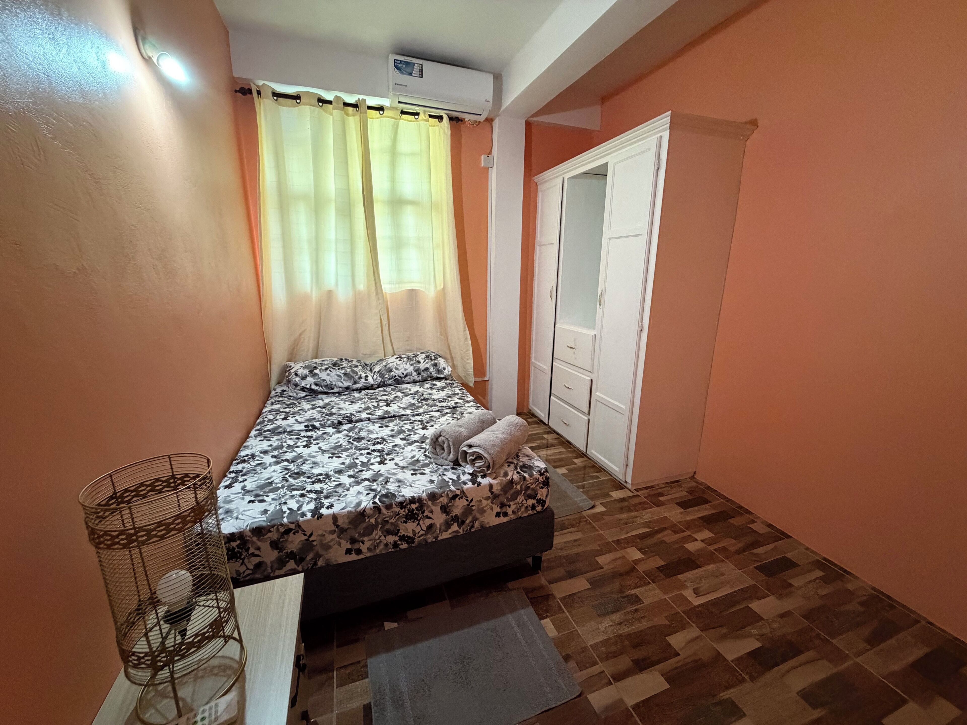 2 bedrooms, iron/ironing board, WiFi, bed sheets