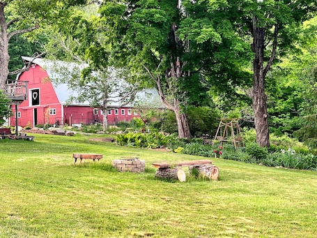 Property grounds. Charming, updated 3 bedroom farmhouse farm stay.