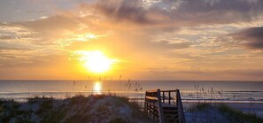 On the beach, beach towels - Unit 3 - Shoreline - Pet-Friendly Crescent Beach Hideaway, Walk to Beach (St. Augustine)