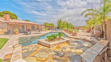 Una piscina riscaldata