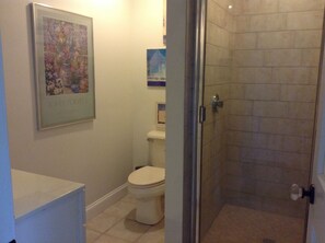 Tina con regadera y secadora de cabello 