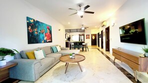 TV - Garden Floor Condo with amazing pool at Paseo del Sol (Solidaridad)