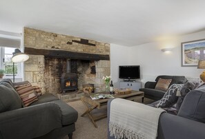 TV, fireplace, DVD player