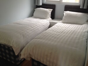 3 bedrooms, iron/ironing board, travel cot, WiFi