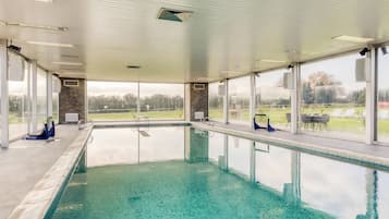 Indoor pool, a heated pool