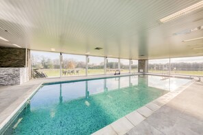Indoor pool, a heated pool