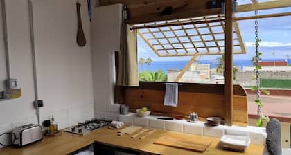 Roof Cabin, on the roof of the house overlooking the Atlantic Ocean.