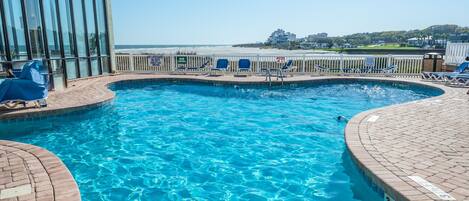 Indoor pool, a heated pool