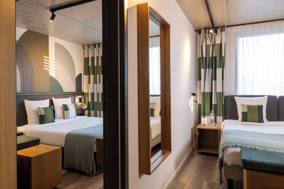 Connecting Rooms | Premium bedding, in-room safe, soundproofing
