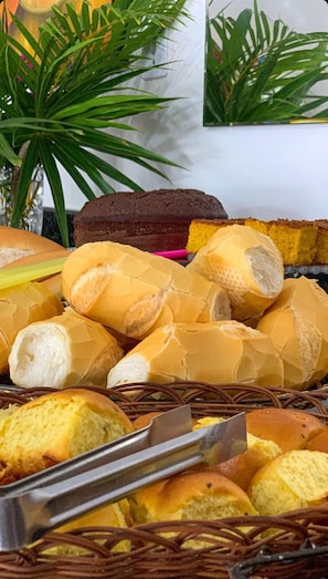 Free daily buffet breakfast