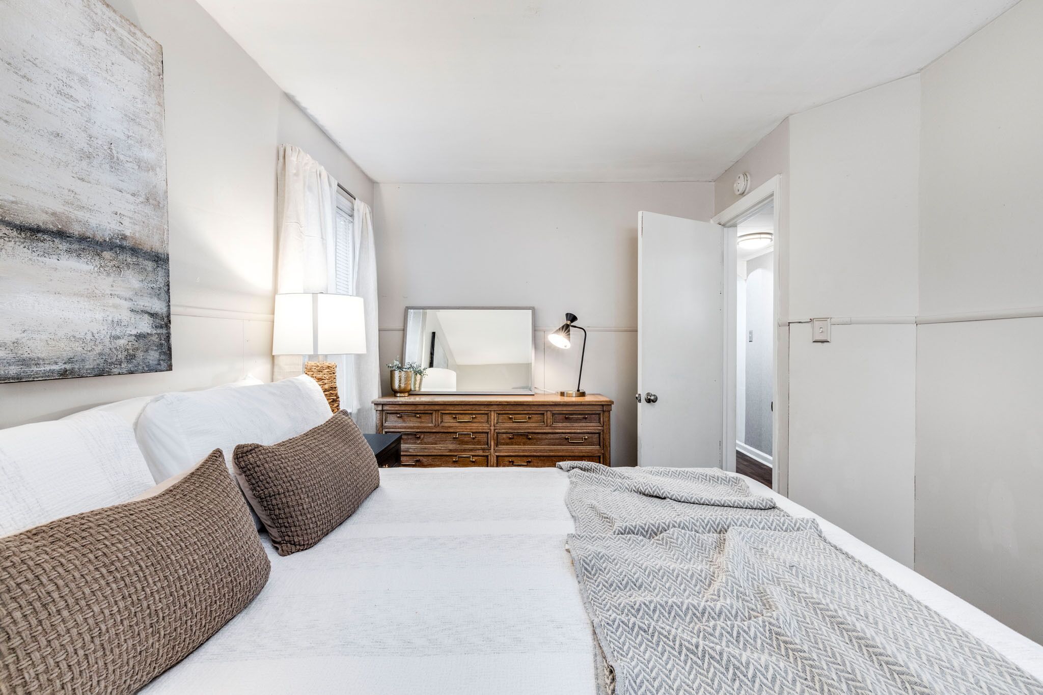 2 makuuhuonetta, vauvan matkasänky, ilmainen Wi-Fi, vuodevaatteet