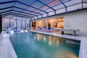 A heated pool