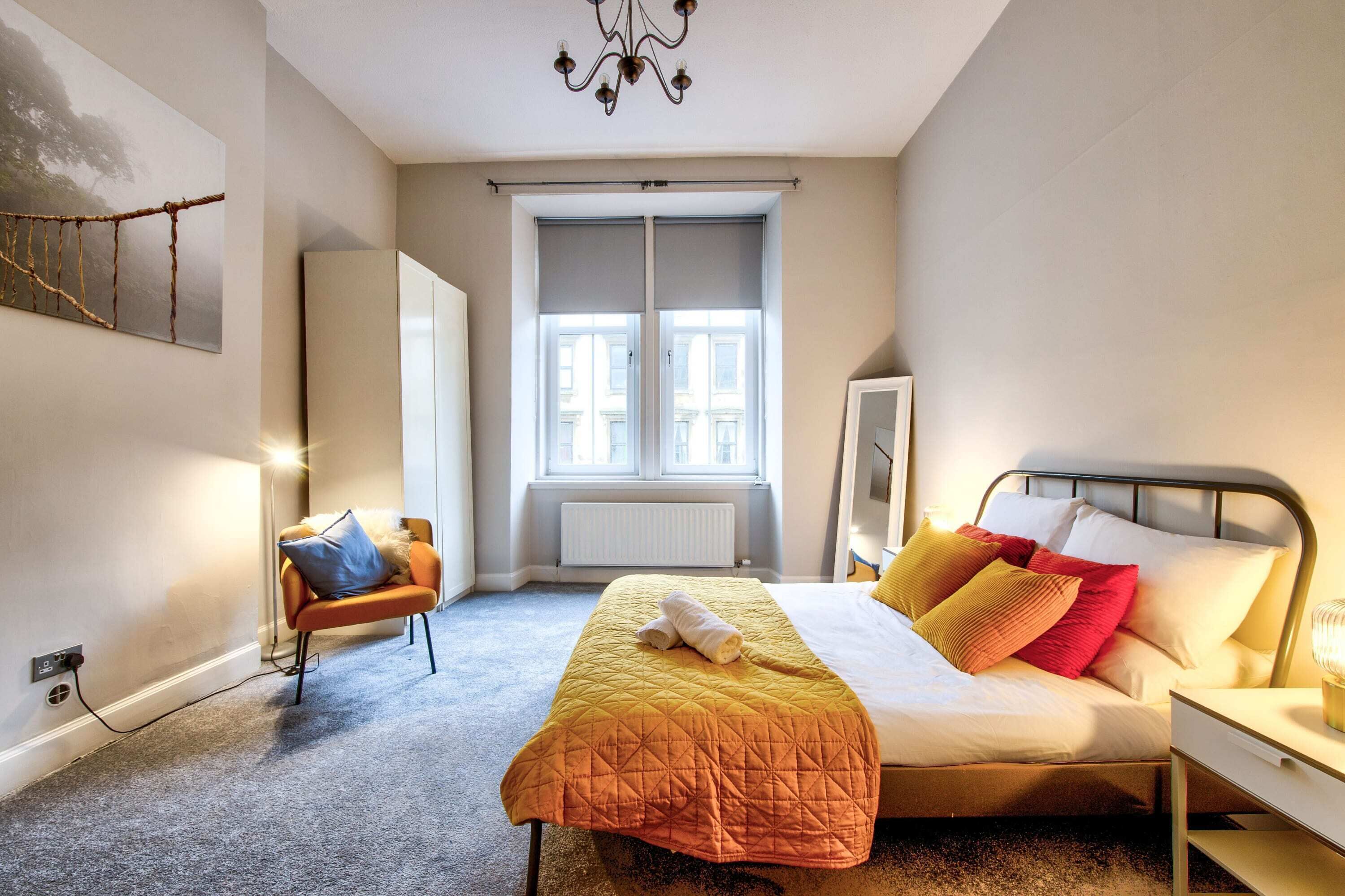 3 bedrooms, iron/ironing board, travel cot, WiFi