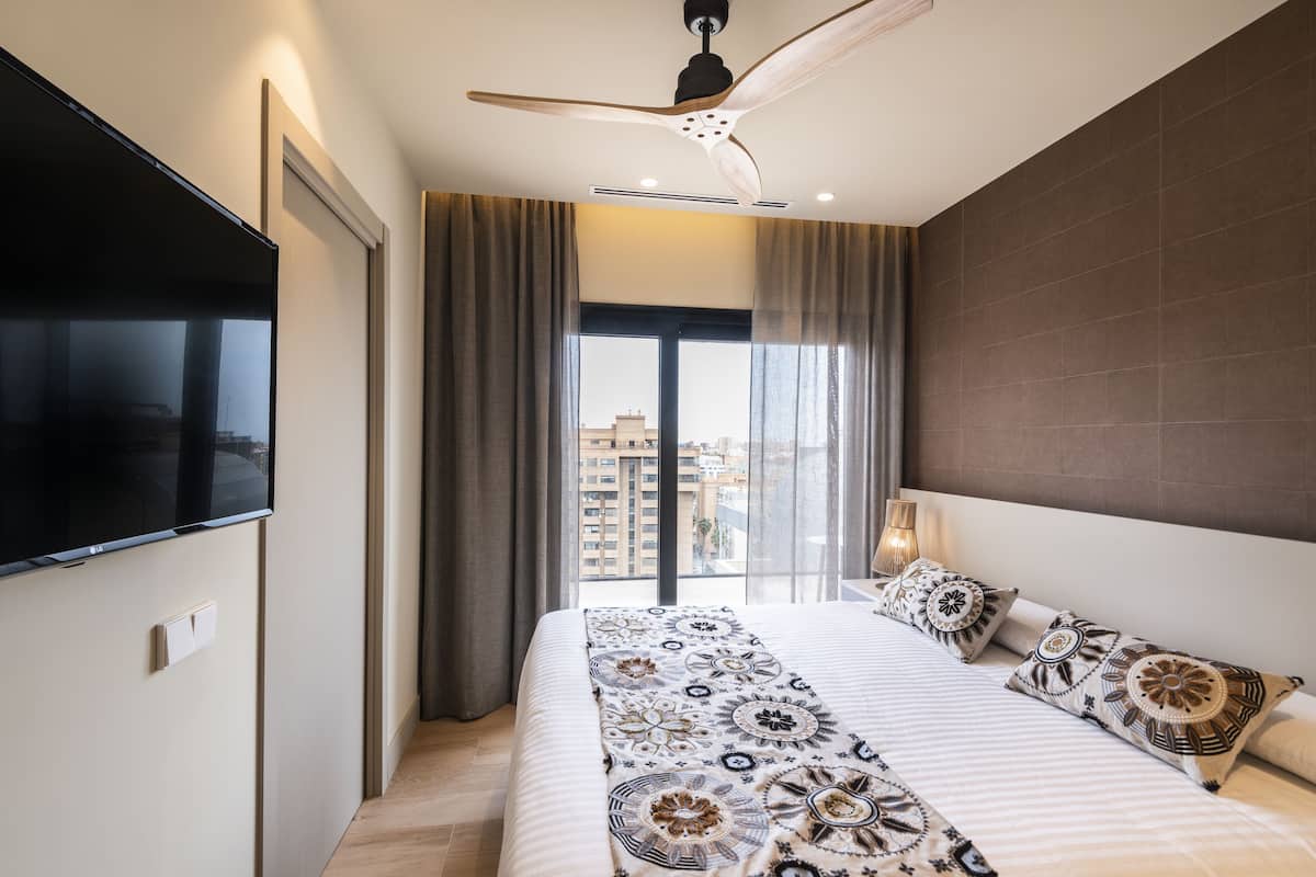 luxury apartment, 2 bedrooms, balcony, park view | view from room