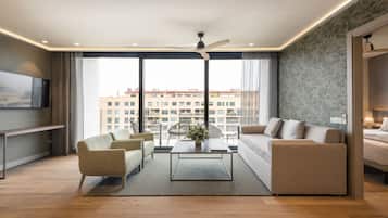 Luxus apartman, 2 hálószobával, terasz, kilátással a városra | Kilátás a szobából
