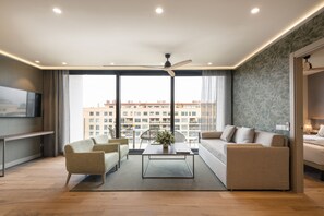 Luxury Apartment, 2 Bedrooms, Terrace, City View | View from room