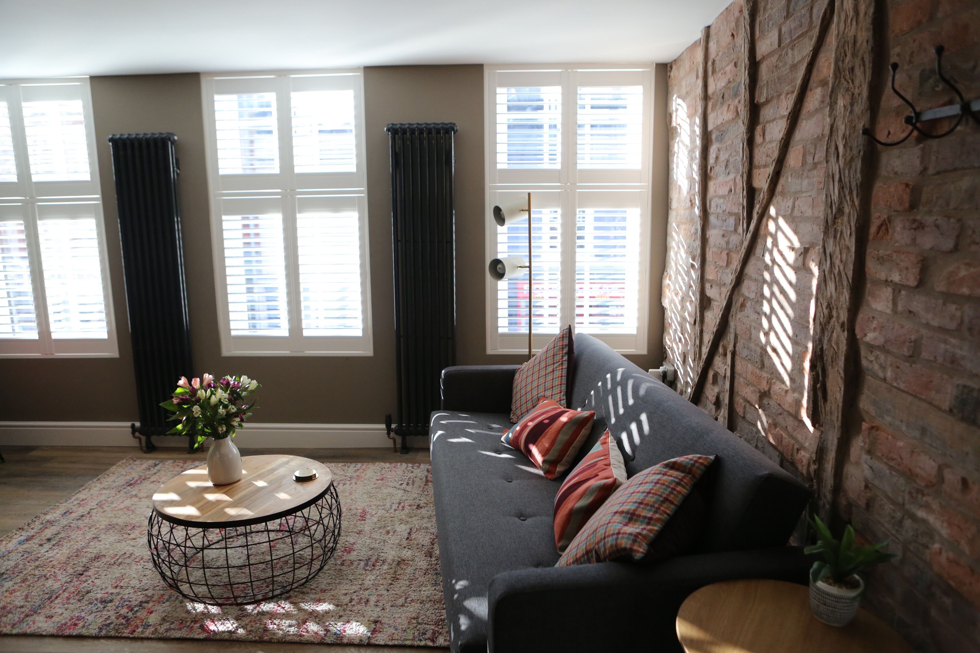 Superior Apartment, 1 Bedroom, Refrigerator & Microwave | Living room | 34-inch Smart TV with digital channels, TV