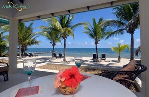 Luxury Villa, 1 King Bed, Kitchen, Sea View | Terrace/patio