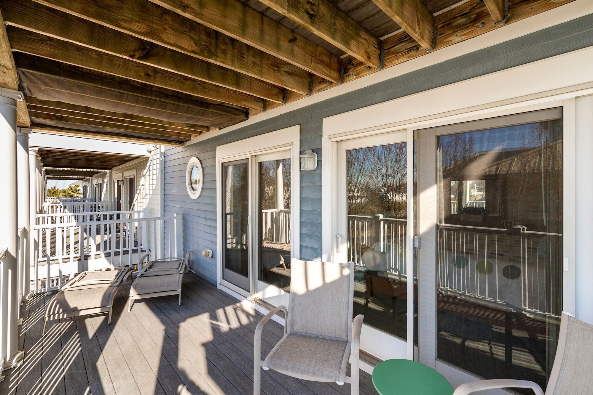 Private deck off primary bedroom