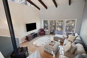 TV, fireplace, ping pong