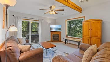 TV connectée, cheminée