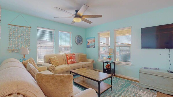 Televisión y oficina 