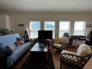 TV, offices - La Casa Bonita: 2  BR, 2  BA House in Crystal beach, Sleeps 8 (Bolivar Peninsula)