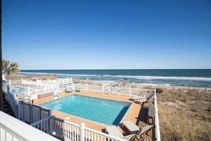 Pool - Dolphin Watch - 7Br - Oceanfront - Pool/Hot Tub (Kure Beach)