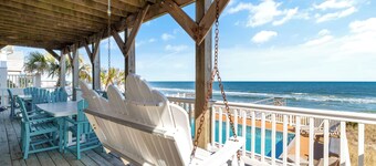 7 Bedroom Oceanfront Home with Private Pool, Hot Tub, Elevator, Large Back Deck