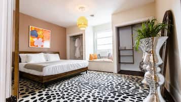 1 bedroom, desk, iron/ironing board