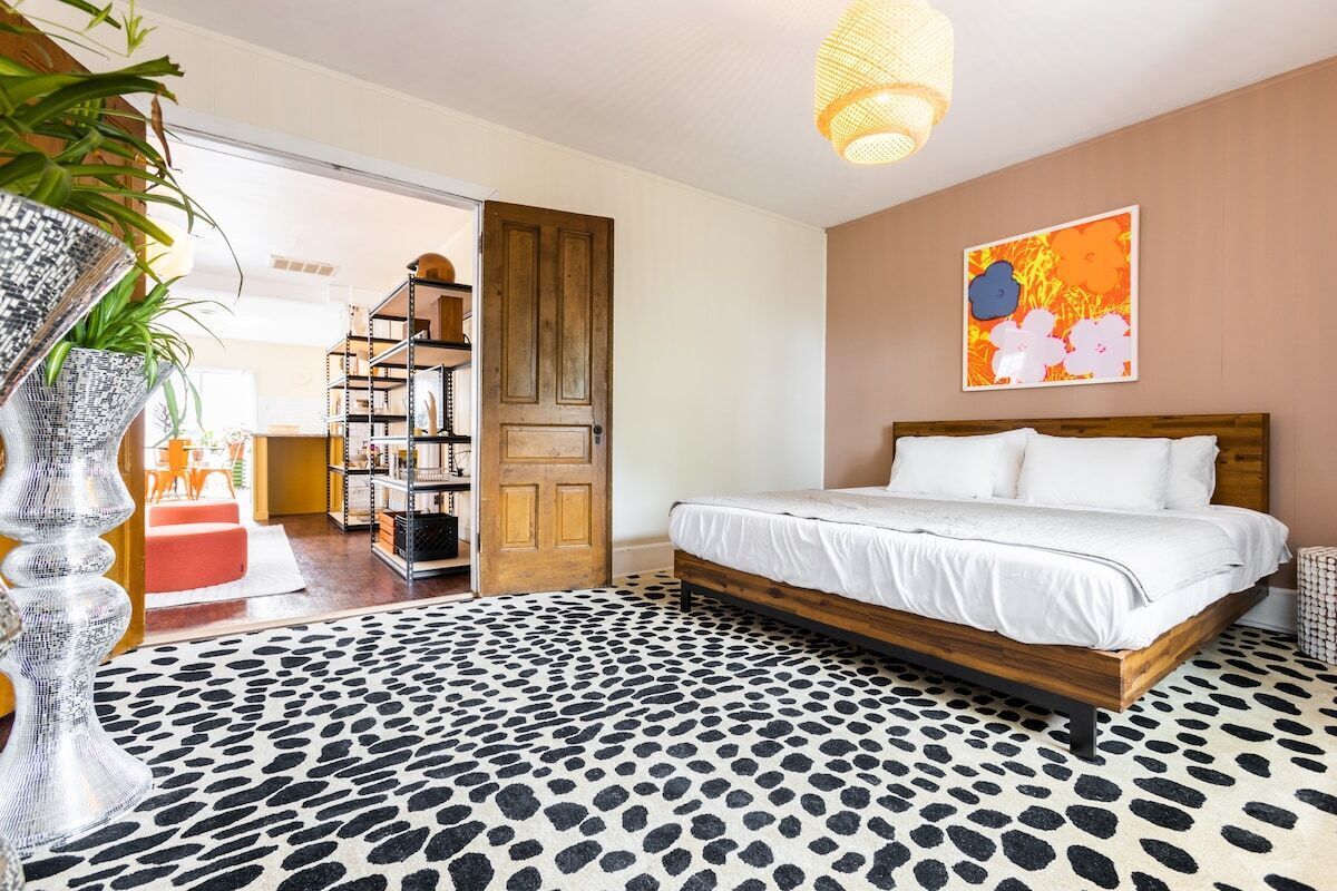 1 bedroom, desk, iron/ironing board