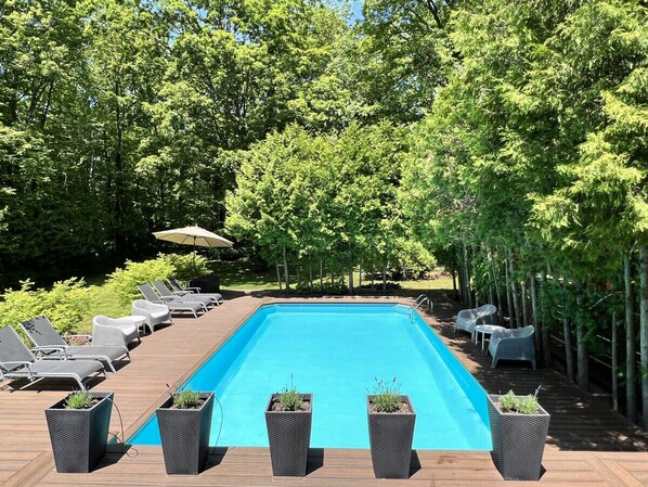 A heated pool