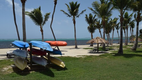 On Beautiful Sugar Beach:  Beachfront Condo in Club St Croix Complex