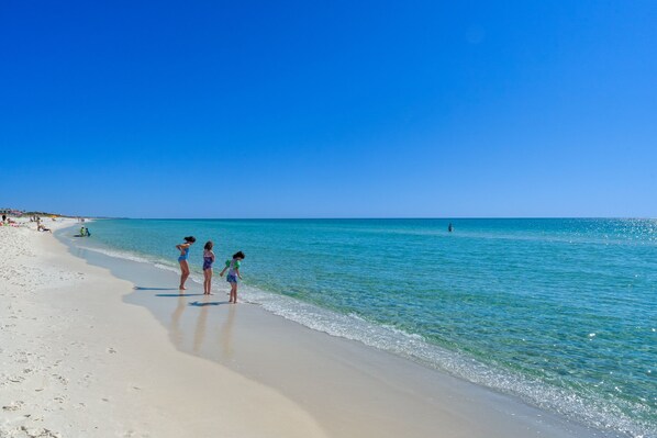 Aan het strand