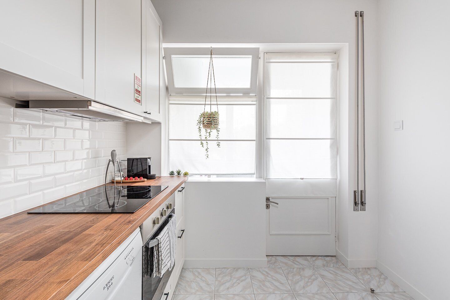 Frigorífico, microondas, horno y lavavajillas