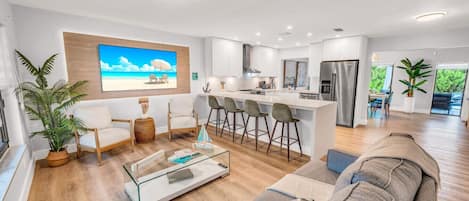 TV connectée, table de tennis de table, espaces bureaux