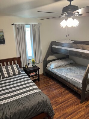 1 bedroom, iron/ironing board, travel crib, free WiFi