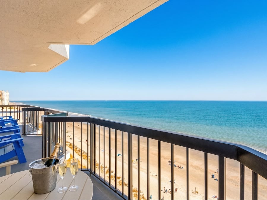 Cobertura premium, 2 quartos, cozinha, vista para o oceano | Terraço/pátio