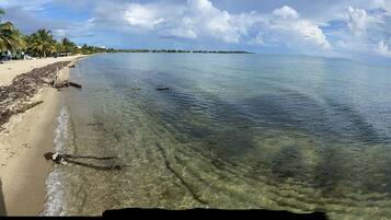 Beach nearby, beach towels, 7 beach bars