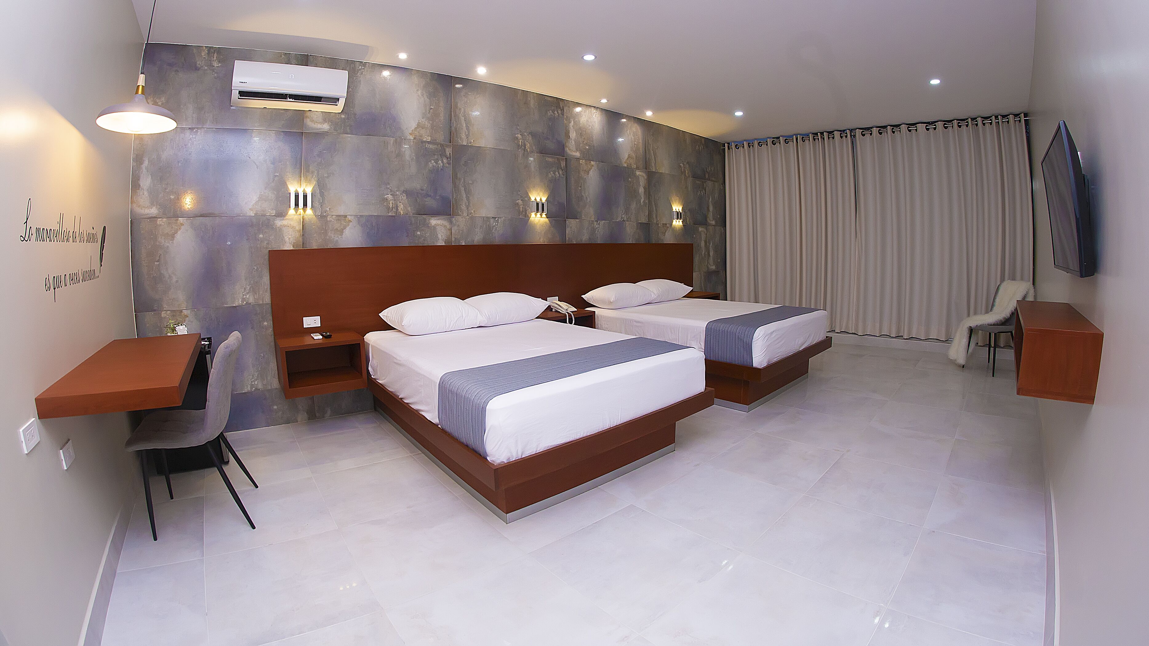 comfort double room, 2 queen beds, allergy friendly, city view | egyptian cotton sheets, premium bedding, pillow-top beds, minibar