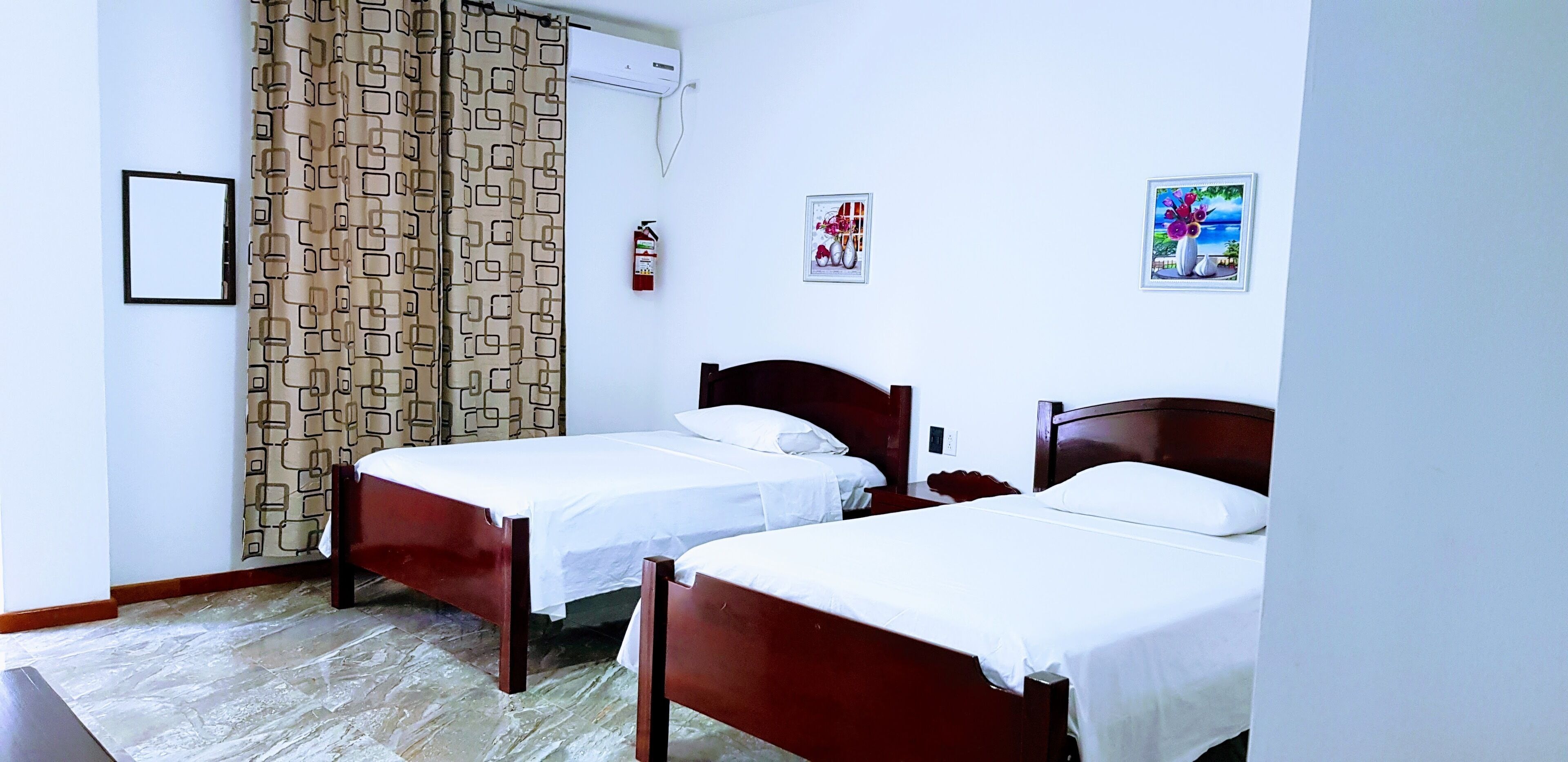 Blackout drapes, iron/ironing board, free WiFi, bed sheets