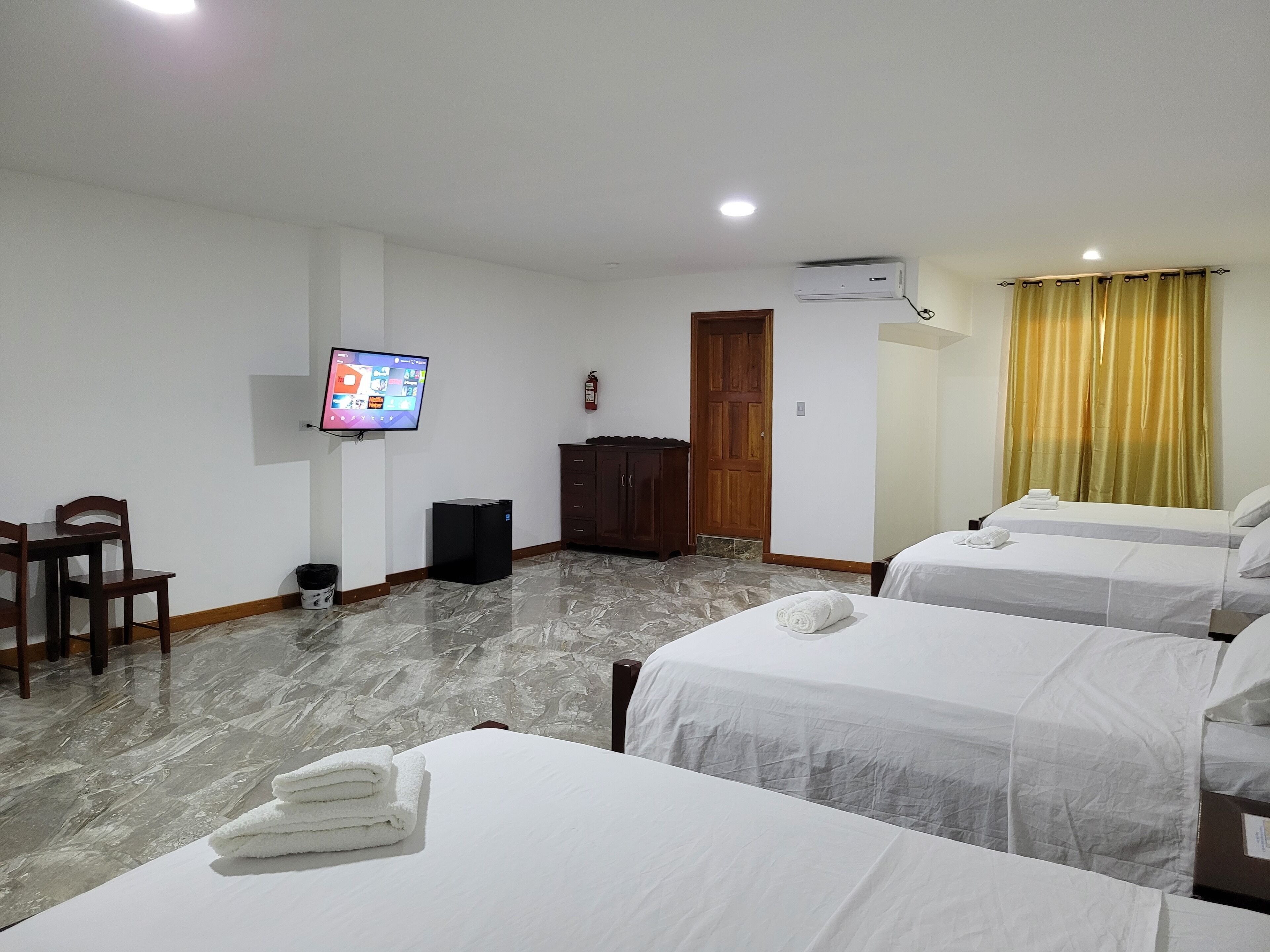 Blackout drapes, iron/ironing board, free WiFi, bed sheets