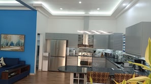 Fridge, microwave, oven, stovetop - Sea View Gran Villa at Green Turtle Residences (Zamboanguita)