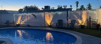 Furnished 6 bedrooms and pool retreat house.
