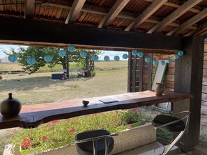 Terrace/patio - Gîte, country studio l'entrenous  (Charmes)
