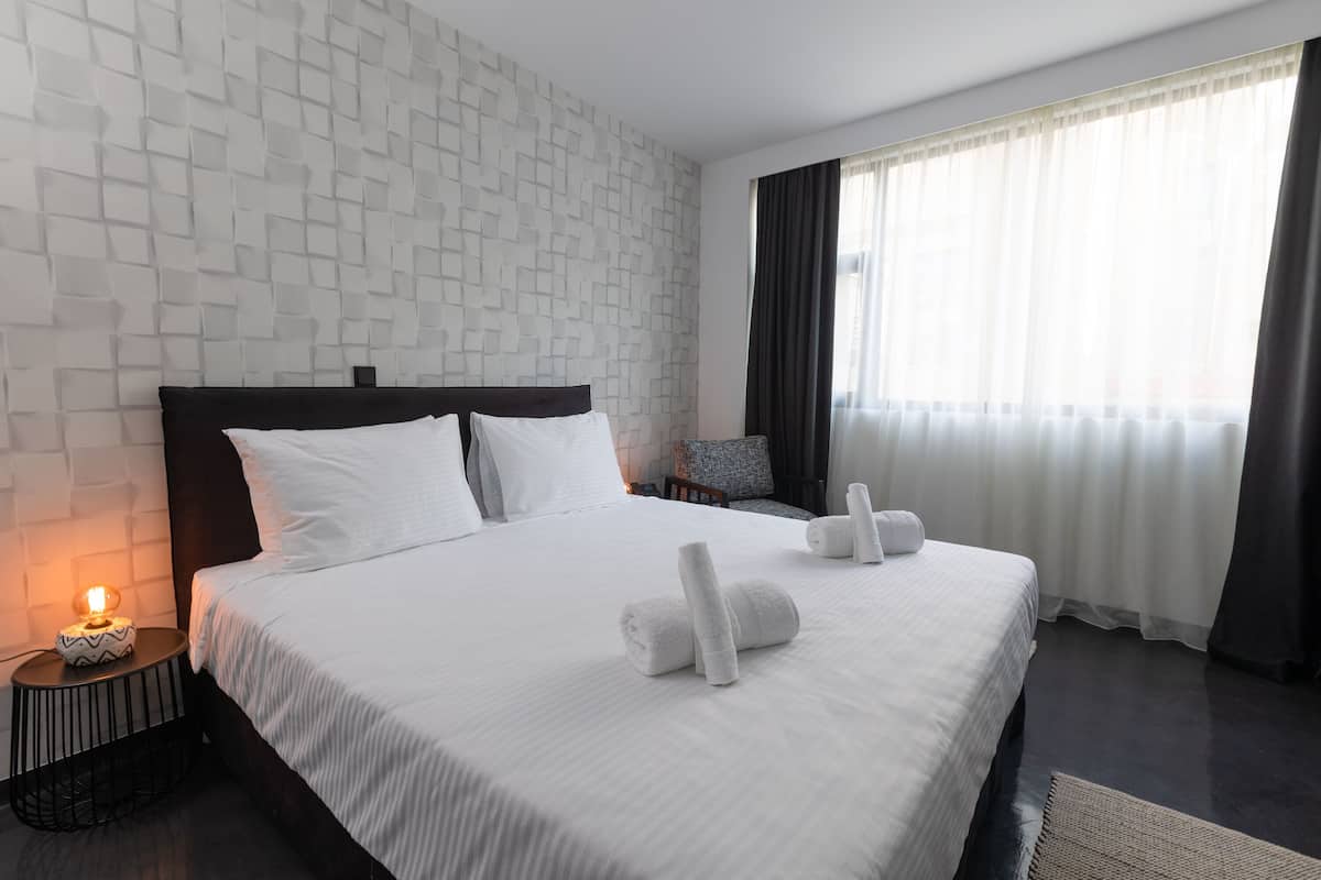 Habitación doble superior | 1 dormitorio, sábanas de algodón egipcio, ropa de cama de alta calidad