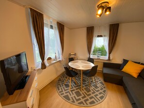 Smart-tv och en stereo