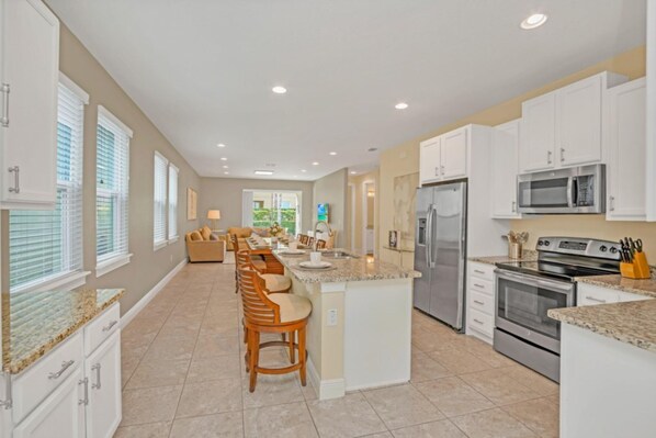 House, Multiple Beds | Private kitchen