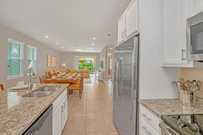 House, Multiple Beds | Private kitchen