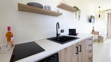 Basic-Studio, Bergblick | Eigene Küche | Kühlschrank, Wasserkocher, Toaster, Hochstuhl